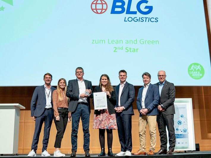 BLG LOGISTICS erhält Lean and Green 2nd Star für erfolgreiche CO2-Reduktion  | © GS1 Germany