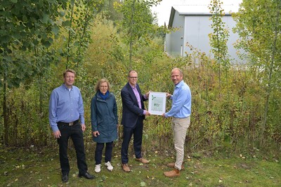 ECO°COOL als „Ort der biologischen Vielfalt“ ausgezeichnet | © Umwelt Unternehmen / M. Bahlo