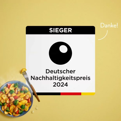 DEUTSCHER NACHHALTIGKEITSPREIS 2024 | © FRoSTA Tiefkühlkost GmbH DEUTSCHER NACHHALTIGKEITSPREIS 2024 | © FRoSTA Tiefkühlkost GmbH