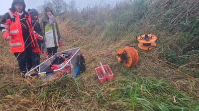 Grundwasserqualität im LUNE DELTA geoelektrisch vermessen | © Michaela Finnie Grundwasserqualität im LUNE DELTA geoelektrisch vermessen | © Michaela Finnie