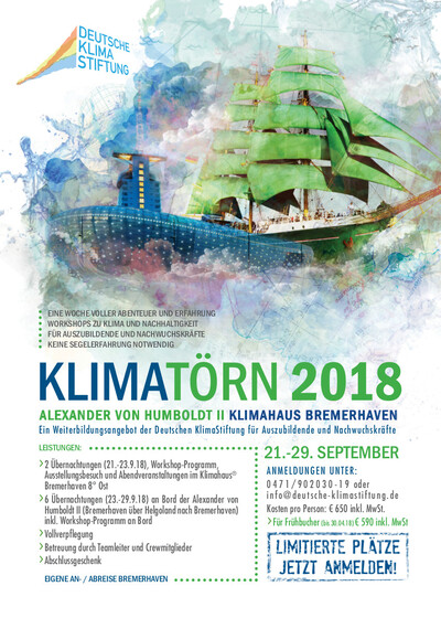 Nachhaltigkeitsworkshops und Sailtraining | © Deutsche Klimastiftung