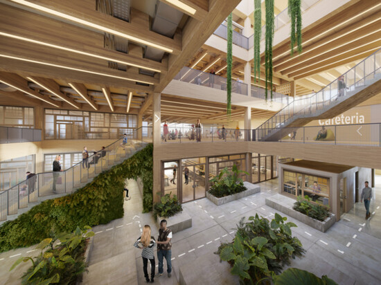 Ein großer Raum von innen mit mehreren Etage | © BIS/Partner und Partner